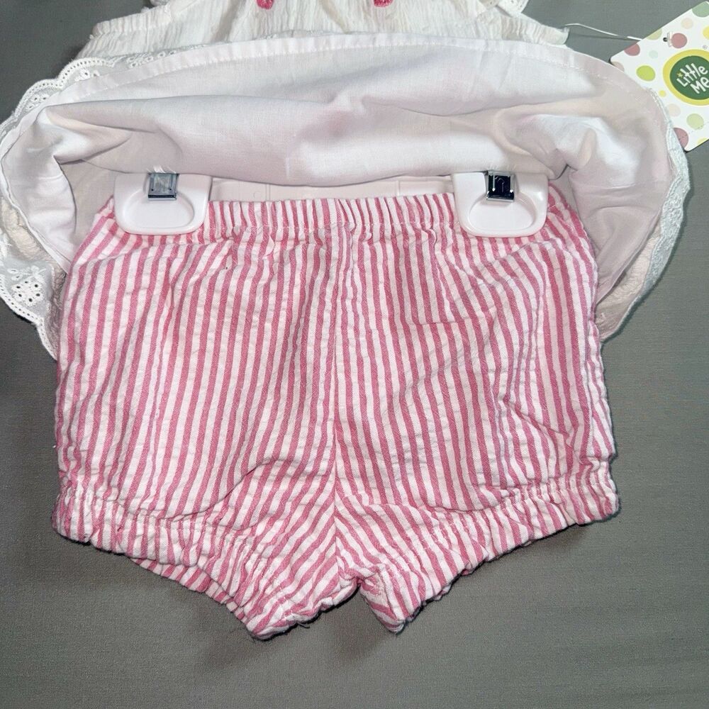 NWT Little me Babygirl Strawberry Set Size 6 Months - Picture 4 of 6